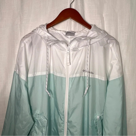 Columbia Flash Challenger Long Windbreaker Hiking Outdoor Jacket Like New Sz 1X - Picture 7 of 11